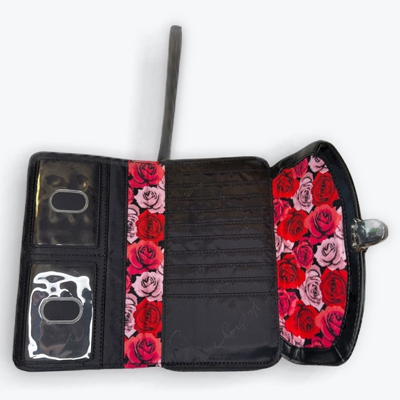 Vera Bradley Ultimate Wristlet Havana Dots Quilted Faux Leather Trim Clutch - Picture 5 of 11